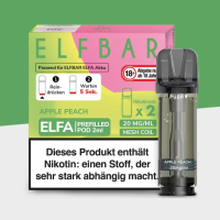 Elfbar ELFA Liquid Pod 2er Pack - 20mg/ml Apple Peach (10x)